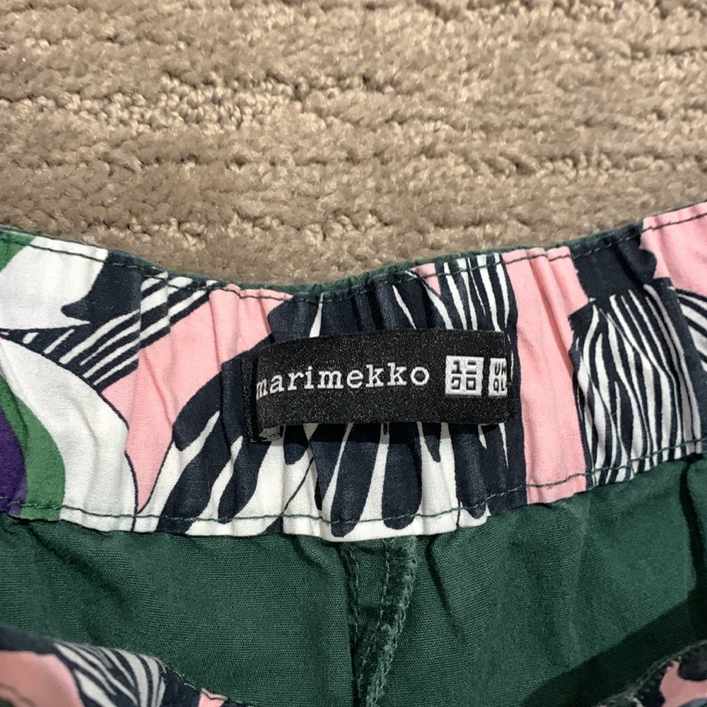 Marimekko x Uniqlo Wide Lego Cropped Pants size 26/27 - Picture 6 of 10